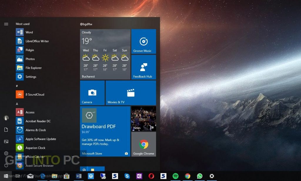 Windows 10 Redstone 5 Oct 2018 Latest Version Download-GetintoPC.com