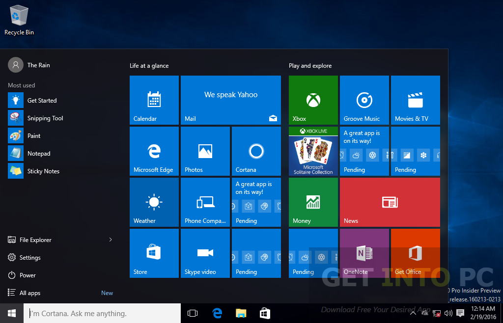 Windows 10 Redstone 14267 Pro ISO Offline Installer Download