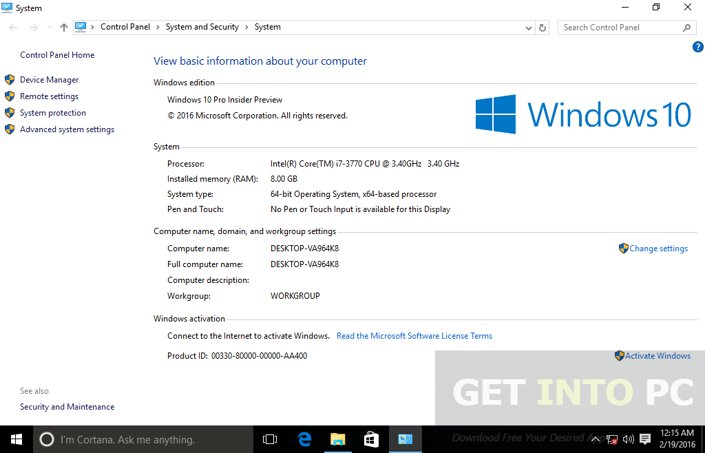 Windows 10 Redstone 14267 Pro ISO Latest Version Download
