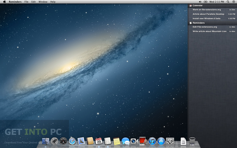 Download Mac OS X Mountain Lion Setup exe