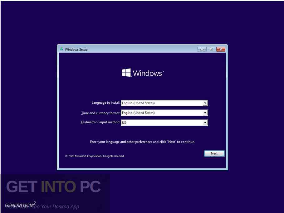 Windows 10 x64 Pro incl Office 2019 Updated Aug 2020 Screenshot 1-GetintoPC.com