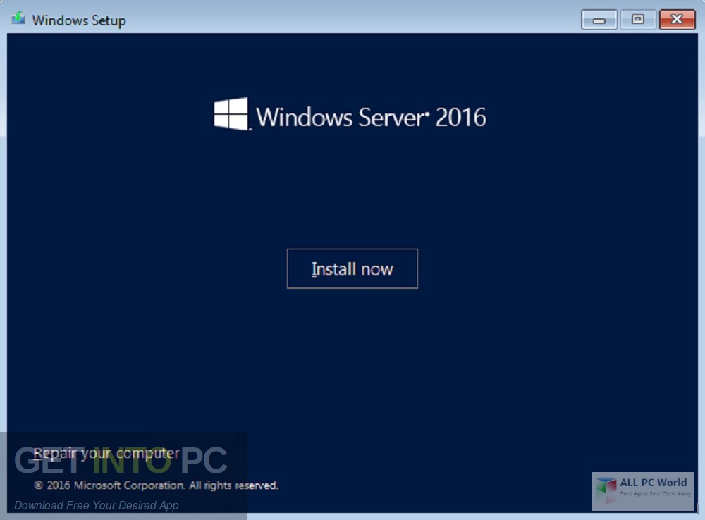 Windows Server 2016 x64 VL with Update Dec 2018 Direct Link Download-GetintoPC.com