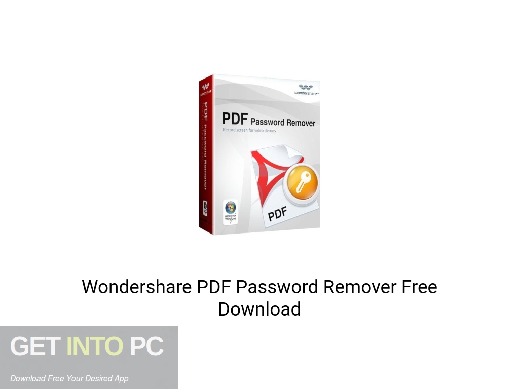 Wondershare PDF Password Remover Latest Version Download-GetintoPC.com