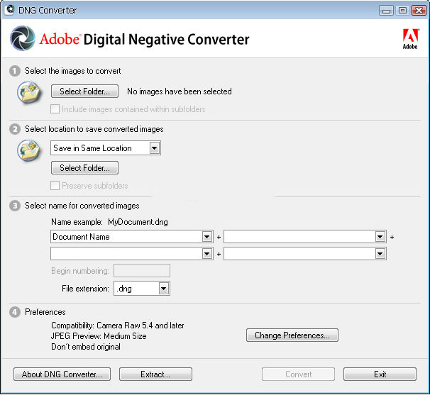 Adobe DNG Converter 10.2 Latest Version Download