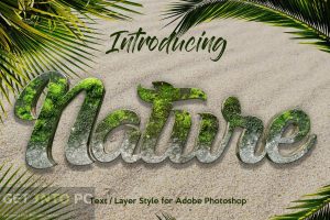 CreativeMarket - 10 Natural Texture Text Effects [ASL, PSD] Offline Installer Download