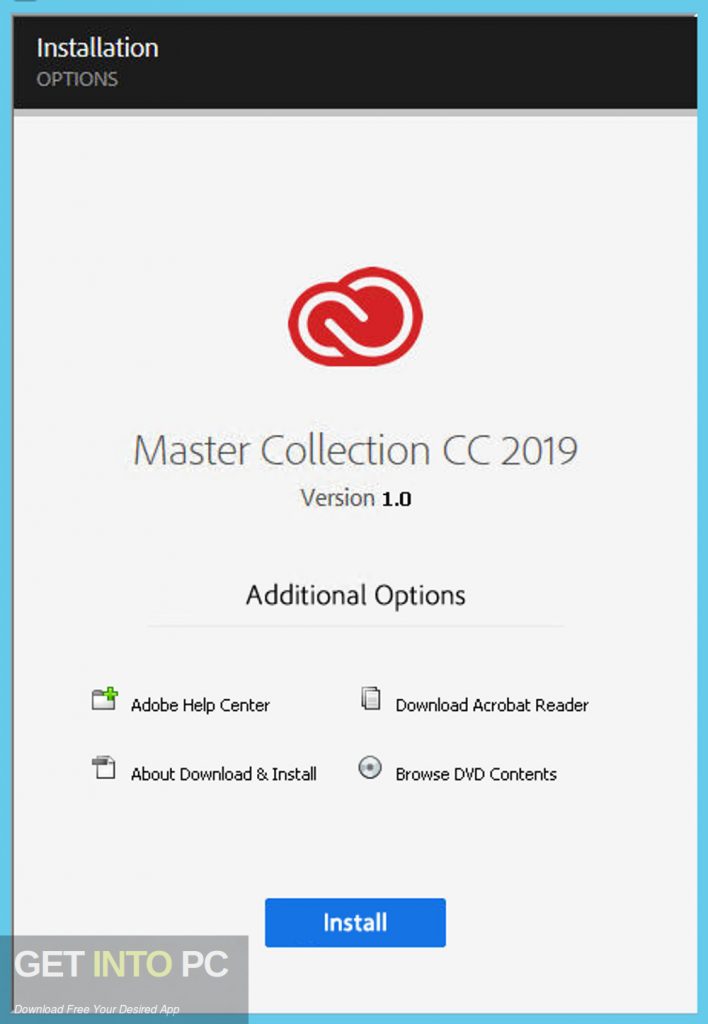 Adobe Master Collection CC 2019 Direct Link Download-GetintoPC.com