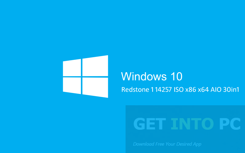 Windows 10 Redstone 1 14257 ISO AIO 30in1 Free Download