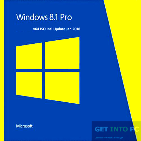 Windows 8.1 Professional x64 ISO Incl Update Jan 2016 Download