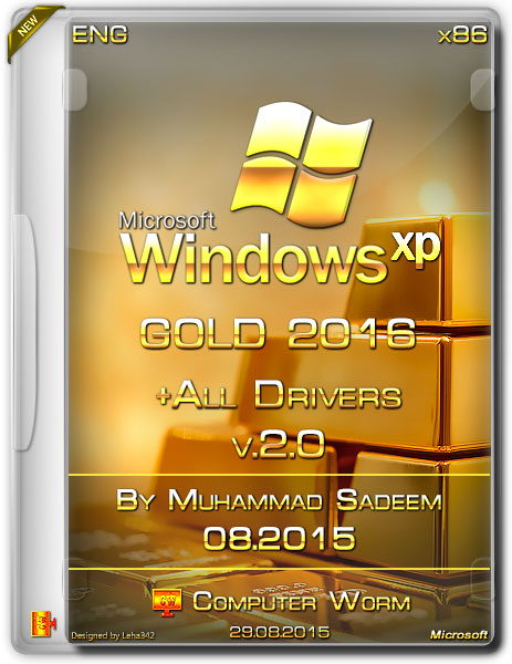 Windows XP Gold Edition SP3 2016 With Drivers Free Download