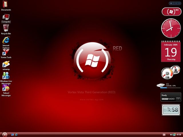 Windows XP Vortex 3G Red Edition ISO Offline Installer Download